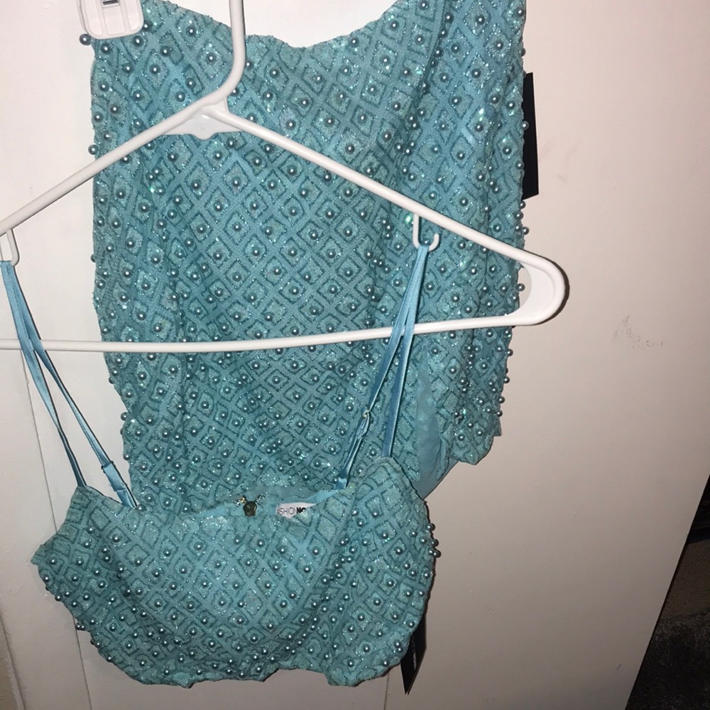 Blue two piece